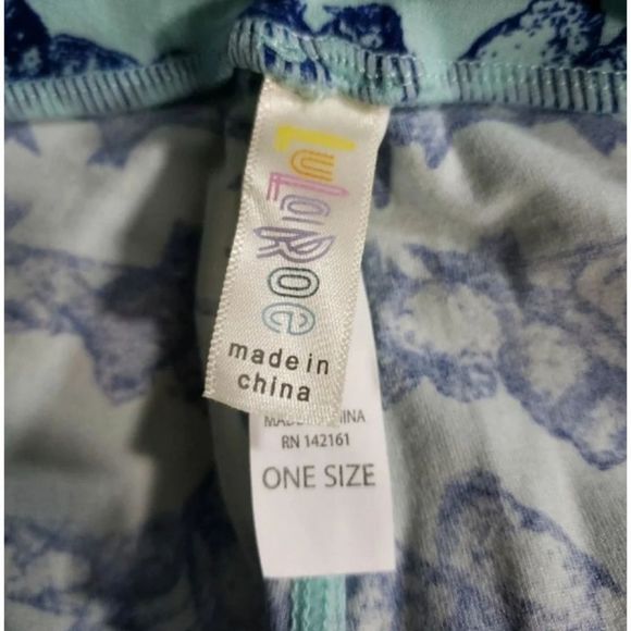 Lularoe OS Birds on a wire Leggings - Picture 4 of 5